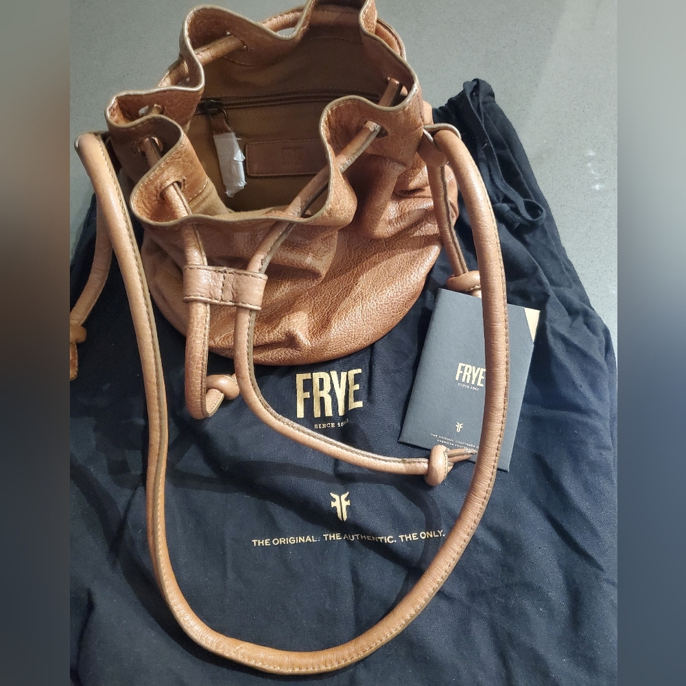 Frye Nora Knotted  Leather Bucket